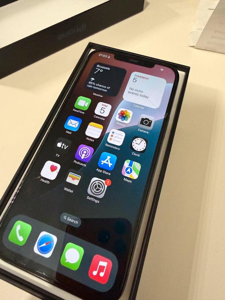 Iphone 12 pro max 256 gb, Télécoms, Téléphonie mobile | Apple iPhone, Comme neuf, 256 GB, iPhone 12, Enlèvement ou Envoi