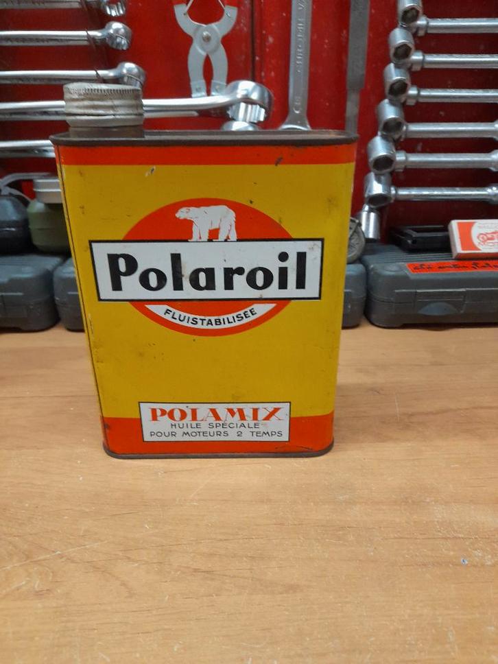 oude vacuümoliekan Polaroil Polamix 2-takt 2t, Verzamelen, Merken en Reclamevoorwerpen, Gebruikt, Overige typen, Verzenden