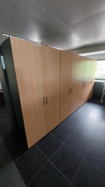 Stevige Houten kantoorkasten, 25 à 50 cm, Enlèvement ou Envoi, 100 à 150 cm, 150 à 200 cm