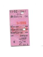 NMBS-treinkaartje Treinticket 1967, Verzamelen, Spoorwegen en Tram, Verzenden, Gebruikt, Trein, Overige typen