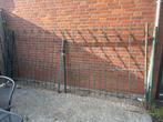Dubbele poort, Tuin en Terras, Ophalen, Gebruikt, 100 tot 150 cm, 150 tot 200 cm
