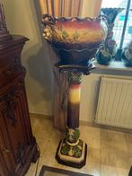 Franse staander met cache pot., Antiquités & Art, Antiquités | Céramique & Poterie, Enlèvement