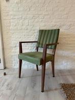 4 Kembo Vintage Vergader- / Eetkamerstoelen Groen, Los / set, Huis en Inrichting, Stoelen, Gebruikt, Vintage, Hout, Eén