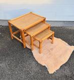 Bamboe nesting table set, Ophalen of Verzenden