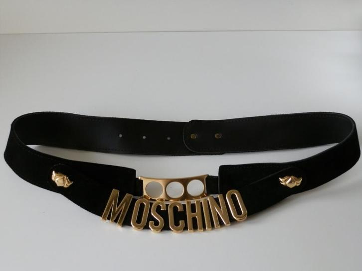 Moschino riem of ceintuur . Vintage. Madonna., Kleding | Dames, Riemen en Ceinturen, Zo goed als nieuw, 100 cm of meer, 3 tot 5 cm