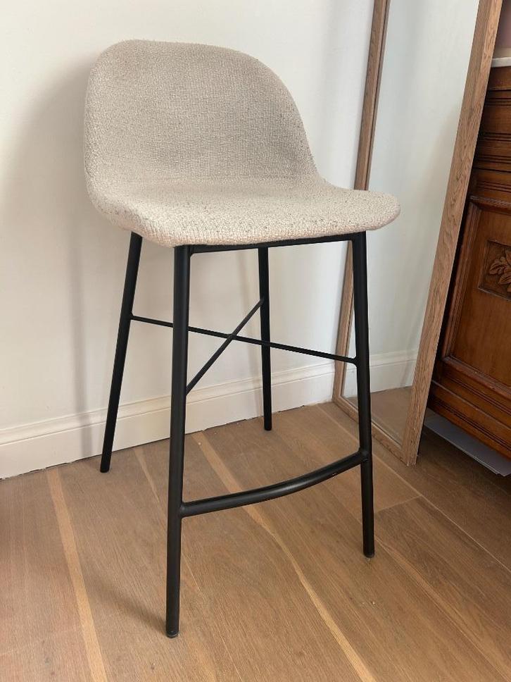4 barkrukken, Huis en Inrichting, Barkrukken, Gebruikt, 90 cm of meer, Kunststof, Metaal, 4 krukken, Met voetsteun, Ophalen