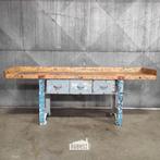 Industriële werkbank / keukeneiland / metalen werktafel, Gebruikt, Ophalen of Verzenden, Minder dan 100 cm, 50 tot 75 cm