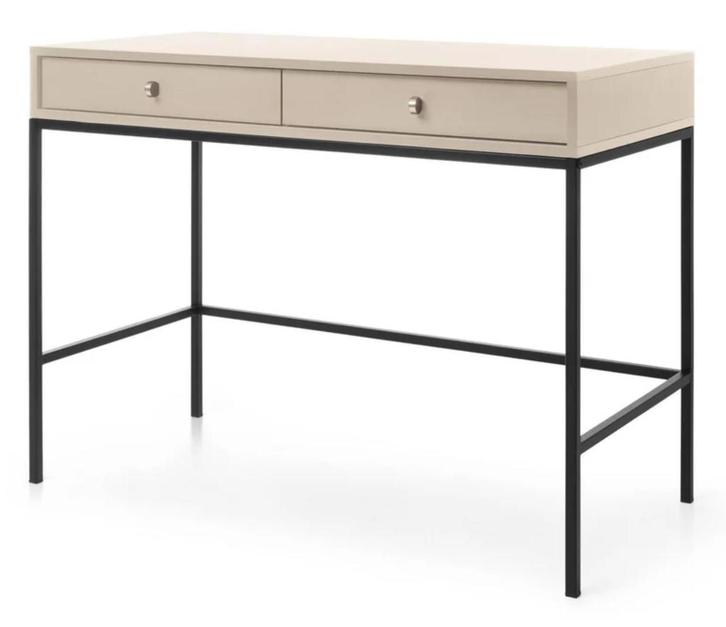 wandtafel of bureau beige met zwart stalen onderstel Nieuw, Huis en Inrichting, Tafels | Sidetables, Nieuw, Ophalen