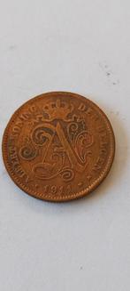 2 cent 1911 vlaams, Postzegels en Munten, Munten | België, Verzenden, Metaal, Losse munt