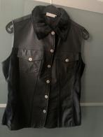 Mouwloos lederen vestje, Ophalen, Zwart, Maat 42/44 (L), Somebody