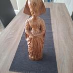 Prachtig massief houten sculptuur van een religieuze rouwend, Antiek en Kunst, Antiek | Religieuze voorwerpen, Ophalen