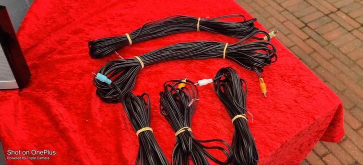 Bose set luidsprekerkabels 5 x zwart originele, Audio, Tv en Foto, Home Cinema-sets, Zo goed als nieuw, Ophalen of Verzenden