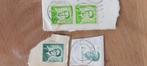 4 oude Belgische postzegels, Zonder envelop, Koninklijk huis, Ophalen of Verzenden, Frankeerzegel