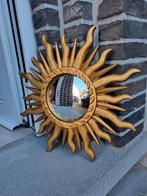 Miroir solaire vintage 42 cm, verre convexe., Enlèvement ou Envoi, Moins de 100 cm, Rond, Utilisé