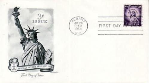 USA - FDC 1954 - Liberty Issue - Scott A482 - VVF, Timbres & Monnaies, Timbres | Amérique, Affranchi, Amérique du Nord, Envoi