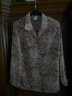 mooie blouse met slangenprint in roos/bruine tint, Kleding | Dames, Ophalen of Verzenden, Zo goed als nieuw, Maat 42/44 (L), Roze