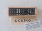 Vintage Domino spel in houten kistje, Reisspel, Ophalen of Verzenden, Zo goed als nieuw