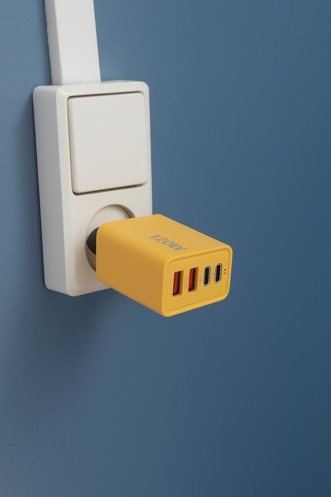 120W Snellader – USB-C & USB – Compact en Krachtig!, Telecommunicatie, Mobiele telefoons | Telefoon-opladers, Zo goed als nieuw