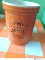 Voir!!!retro Pot ceramics Farma di Mamma Coffee traditional, Enlèvement, Utilisé, Autres matériaux, Autres types