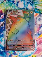 Rainbow Rare Pikachu Vmax Vivid Voltage, Ophalen of Verzenden, Zo goed als nieuw, Losse kaart, Foil