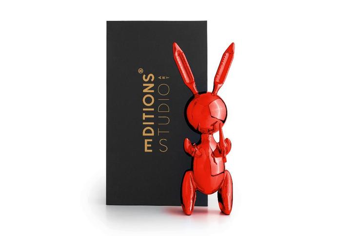 Jeff Koons (After) - Balloon Rabbit XL Red, Antiquités & Art, Art | Objets design, Enlèvement ou Envoi