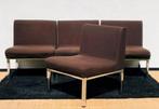 Set van 4 Vintage fluweel zetels 70s, Huis en Inrichting, Fauteuils, Ophalen of Verzenden, Gebruikt, Metaal, Vintage