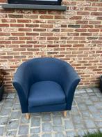Fauteuil 1 zit blauw, Huis en Inrichting, Fauteuils, Ophalen, Gebruikt, Stof