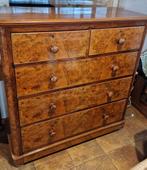 Commode victorienne en noyer, Antiek en Kunst, Antiek | Meubels | Kasten, Ophalen of Verzenden