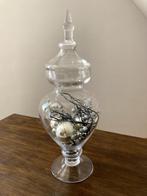 Glazen vaas met deksel, Overige kleuren, Nieuw, Ophalen of Verzenden, Glas