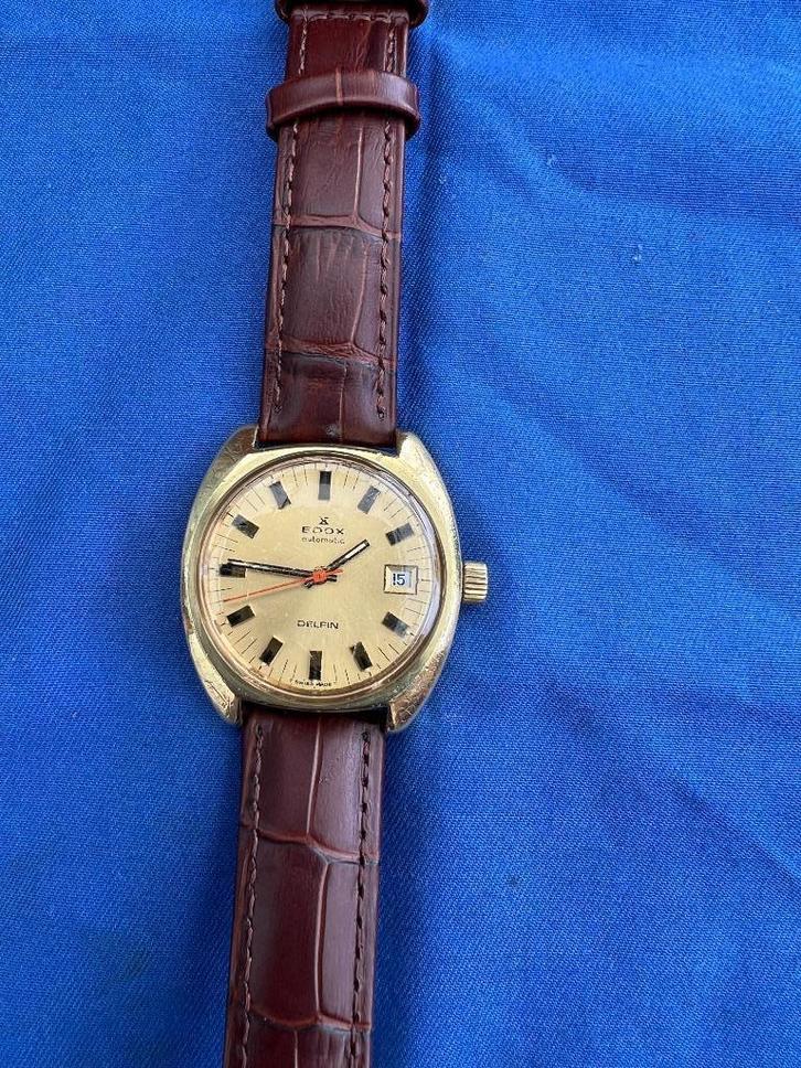 Merk/Edox: Edox Automatic Dlfin 2783 Calibre, Handtassen en Accessoires, Horloges | Heren, Zo goed als nieuw, Polshorloge, Overige merken