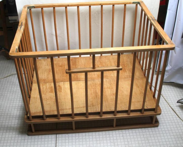 Vintage Babypark, Kinderen en Baby's, Babyparken, Gebruikt, Rechthoekig, Ophalen