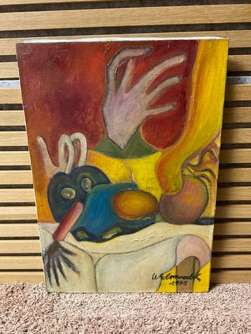 Abstracte schilderij, 1975 beschikbaar voor biedingen