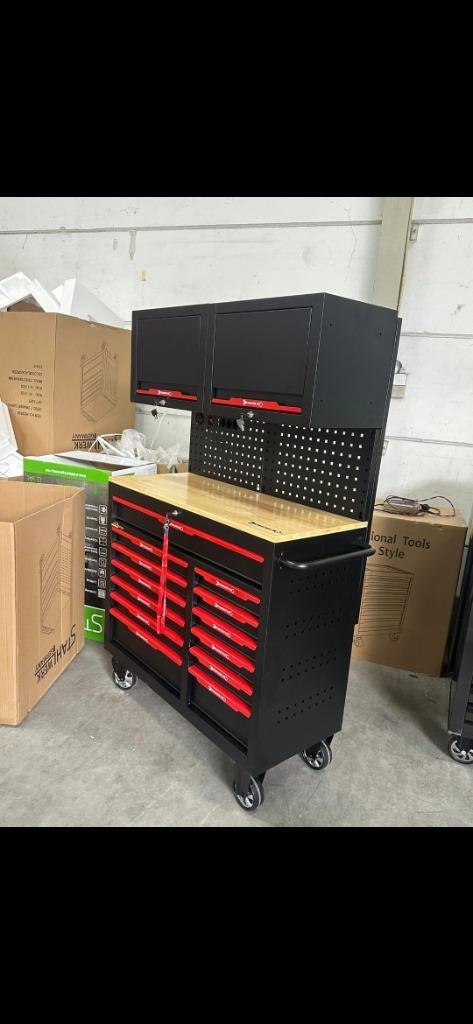 NIEUWE GEREEDSCHAPSWAGEN INCL. GEREEDSCHAP!! NOG IN VERPAKKI, Doe-het-zelf en Bouw, Gereedschapskisten, Nieuw, Gevuld, Ophalen of Verzenden