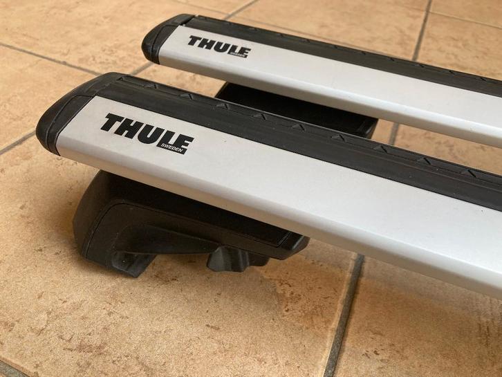 Thule Wingbar Evo 127 + Raised Rail Evo dakdragers, Auto diversen, Bagagerekken, Zo goed als nieuw, Ophalen