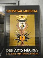 Affiche exposition Premier festival mondial des arts nègres, Enlèvement ou Envoi