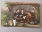oude postkaart studenten cantus zingen drinken ?, Verzamelen, Verzenden, Voor 1920, Ongelopen, Feest(dag)