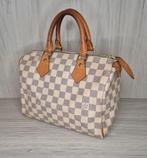 Louis Vuitton Speedy 25 Damier Azur in zeer goede staat, Handtassen en Accessoires, Verzenden, Gebruikt, Wit, Handtas