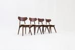 Set van 4 Vintage Mid Century eetkamer stoelen 1960s, Antiek en Kunst, Ophalen
