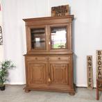 Vitrine/bibliothèque française antique en chêne lourd à part, Enlèvement