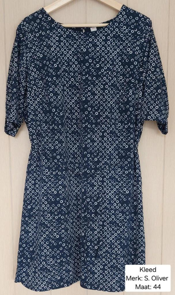 Kleed dames: S. Oliver maat 44 (NIEUW), Kleding | Dames, Jurken, Nieuw, Maat 42/44 (L), Blauw, Ophalen of Verzenden
