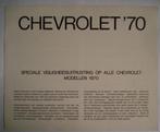 Chevrolet gamma 1970 specs Brochure Catalogue Prospekt, Boeken, Auto's | Folders en Tijdschriften, Chevrolet, Zo goed als nieuw