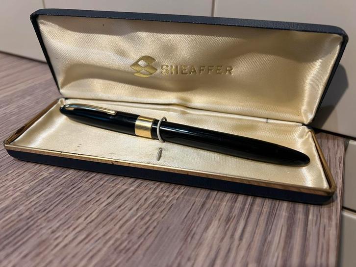Sheaffer Snorkel Statesman vulpen made in USA 1952-9, Verzamelen, Pennenverzamelingen, Zo goed als nieuw, Vulpen, Sheaffer, Met doosje