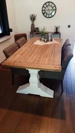 Prachtige Kloostertafel+4stoelen, Ophalen, Zo goed als nieuw