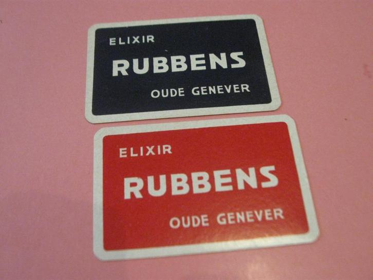 2 oude speelkaarten Likeuren Rubbens , Zele (239), Verzamelen, Speelkaarten, Jokers en Kwartetten, Zo goed als nieuw, Speelkaart(en)