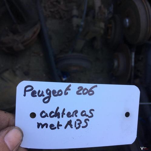 Peugeot 206 1.6 16v 2005  Achteras met ABS, Auto-onderdelen, Ophanging en Onderstel, Gebruikt, Ophalen