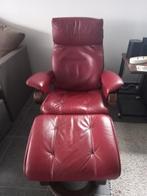 Fauteuil inclinable avec repose-pieds, Moins de 75 cm, Enlèvement, Utilisé, Cuir