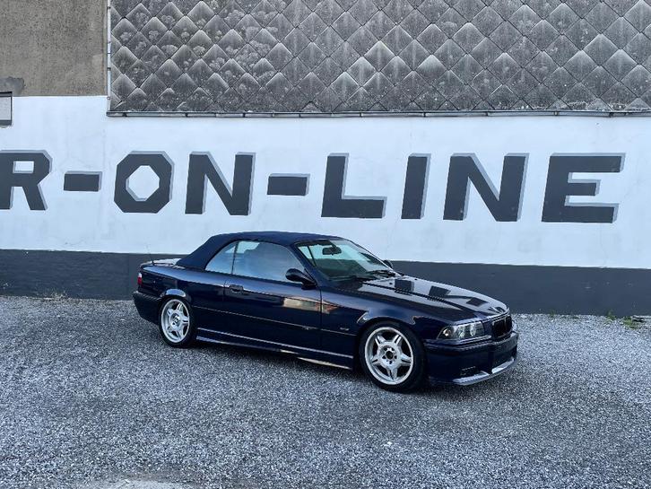 BMW e36 328i cabriolet, Auto's, BMW, Particulier, 3 Reeks, Benzine, Euro 4, Cabriolet, Handgeschakeld, Blauw, Zwart, Leder, Achterwielaandrijving