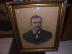 groot vintage schilderij oude man, Ophalen of Verzenden