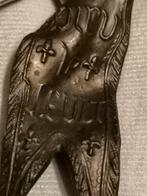 bronzen vlag Jeanne d ARC, Antiek en Kunst, Ophalen of Verzenden, Brons