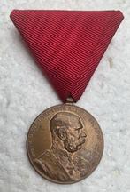 Medaille, Oosterijk 1898 Jubileum med. bewapende macht, Ophalen of Verzenden, Landmacht, Lintje, Medaille of Wings